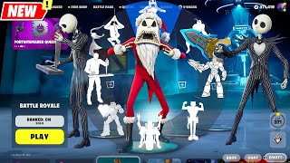 Jack Skellington Doing All Fortnite Built-In Emotes Fortnitemares X The Nightmare Before Christmas