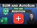 Excel tips  sum and autosum tips for addition  keyboard shortcuts