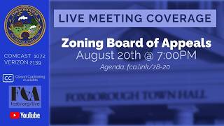 Zoing Board of Appeals 8/20/26