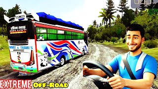 Most Extreme Muddy Off Road Trip | Kalika Deluxe Bus Simulator Indonesia Gameplay screenshot 5