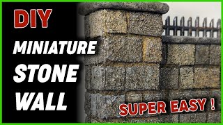 How To Make a Miniature Stone Wall
