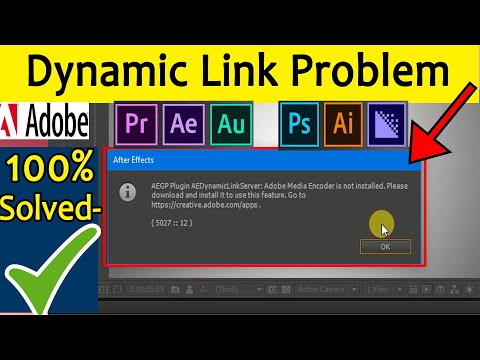 AEGP plugin AEDynamicLinkServer;Adobe Media Encoder is not installed/Dynamic link problem 2018