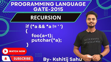 Programming Language GATE-2015 Problem Solution