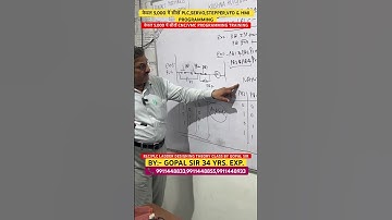 ONLINE/OFFLINE THEORY CLASSES BY GOPAL SIR #shorts #shortvideo #cncmachining #short #plc #plcu