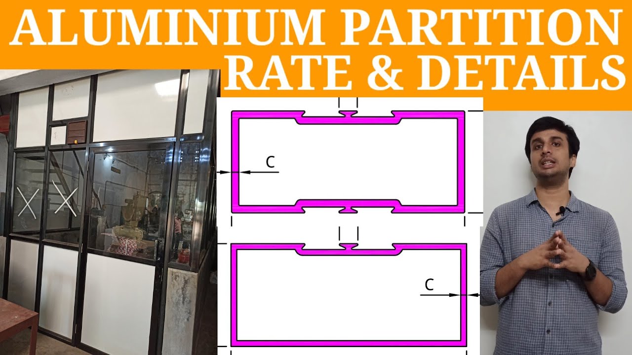 Rate and Details of Aluminium Partition | Office Partition | Industrial  Partition | Glass Partition - YouTube