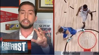 Nick Wright ANGRY Marcus Morris denies that step on Luka Doncic's sprained ankle was intentional