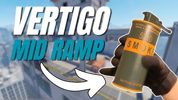 CS2 Vertigo Mid Ramp Waterfall Smoke from Short (Fast & Easy Lineup)