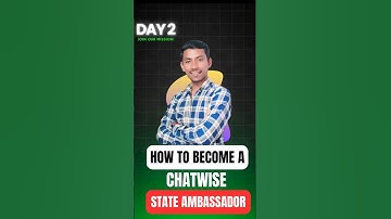Chatwise State Ambassador Kaise Bane #chatwise #stateambassador