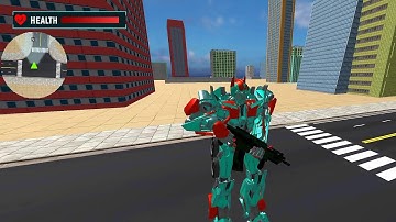 Flying Muscle Car Robot Game - Android Gameplay