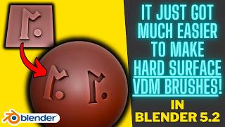 A New Process To Make A Hard Surface VDM Brush in Blender