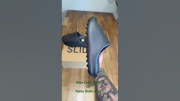 Nike Calm Slide vs Yeezy Slide ONYX  #yeezyslides #nike #confirmed #nikecalmslide