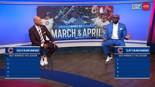 Cole Wright, Cliff Floyd blind rank top Chicago Cubs moments of March/April in 2025 MLB season