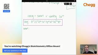 Chegg Stoichiometry Office Hours