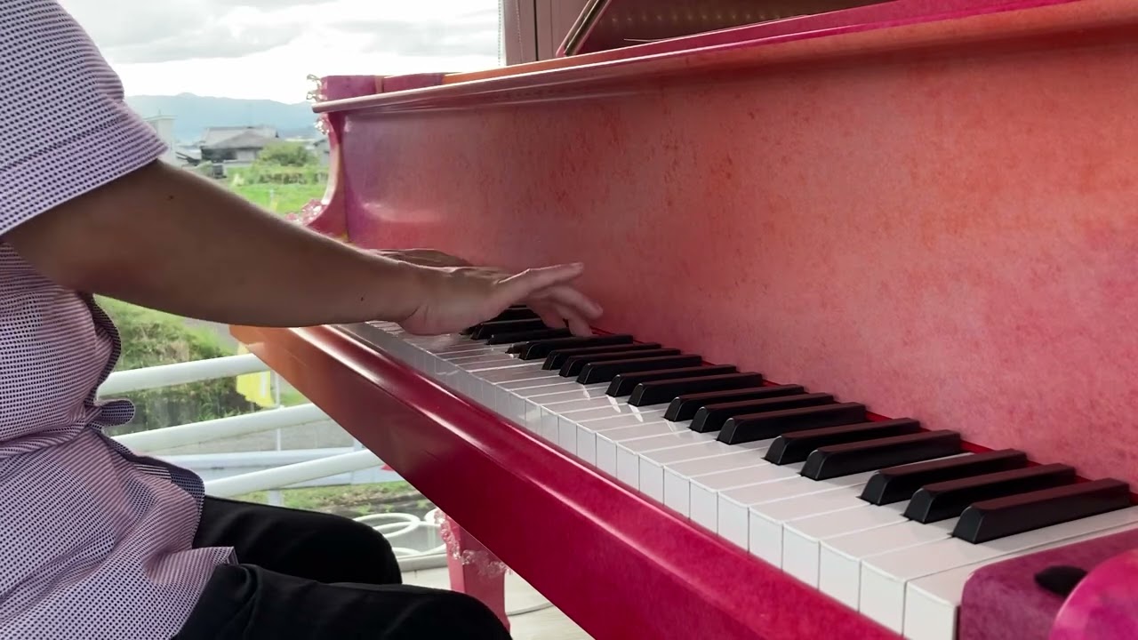 Frederic Hiroyukiが弾く『SEVENTH HEAVEN / Perfume』@西方寺ともいきガーデン ラッピンググランドピアノ