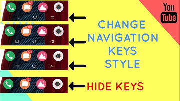 How to change the style of navigation keys and hide them in vivo phone