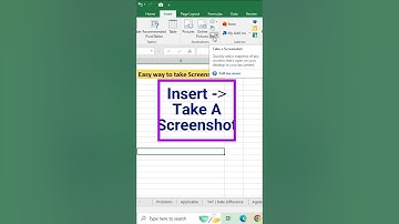 How to take Screenshot in Microsoft Excel | Screenshot | Easy Tip | Shorts