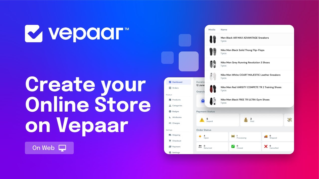 Create your Online Store on Vepaar [Web] - YouTube