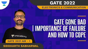 GATE Gone Bad | Importance of Failure and How to Cope | GATE 2021 AIR -1 | Siddharth Sabharwal