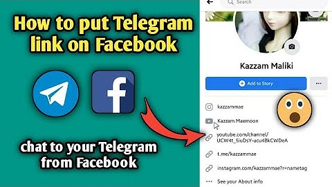 How To Add Telegram Link To Facebook