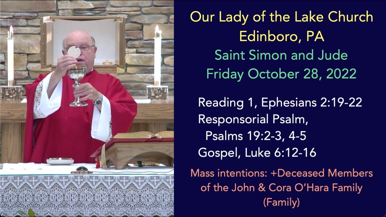 OLOL Edinboro Saint Simon and Jude YouTube