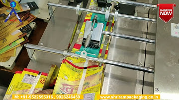 Automatic Stacker Conveyor with Thermal Inkjet Printer TIJ | Feeder Conveyor with Handheld inkjet