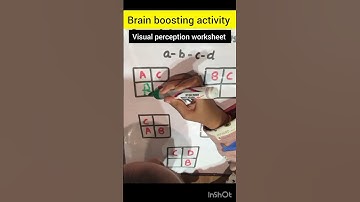 Brain boosting worksheets/ visual perception activity