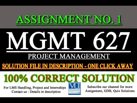 mgmt627 assignment 1 solution 2022