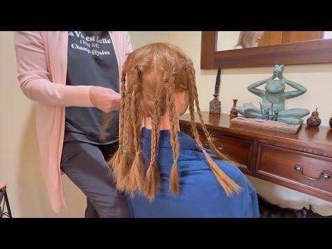 ASMR Hair Braiding & Brushing