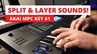 Akai MPC Key 61 - Split and Layer Sounds - Using Key Ranges