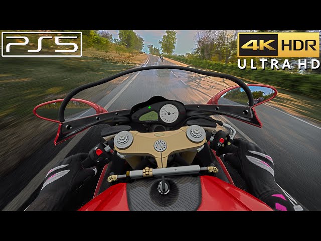 Jogo do Moto realista Corrida na Chuva Forte (PS5) Ride 4 Gameplay 4k HDR  60FPS Circuito Daytona USA 