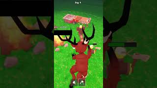 GEYİK BİZİ KURTARDI - Roblox Ormanda 99 Gece