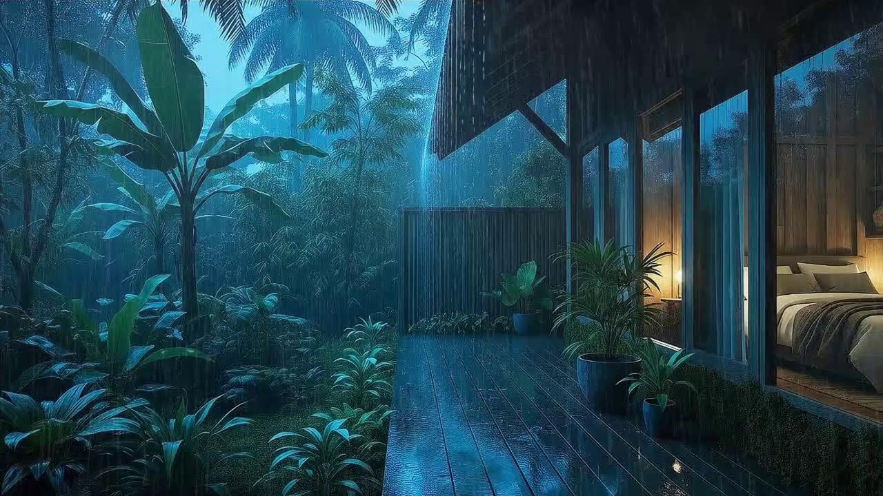 Soothing Forest Rain To Sleep Tonight In Rainforest Cozy Hideaway 🌧️