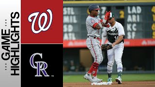 Nationals vs. Rockies Game Highlights (4\/8\/23) | MLB Highlights