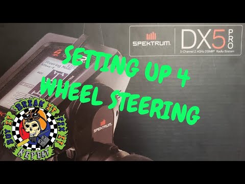 Spektrum DX5Pro 4ws Setup Options and Stickers - YouTube