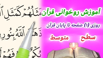 04. روزی (۱) صفحه قرآن ـ آموزش روخوانی قرآن ـ سوره بقره ـ آیات ۱۷–۲۴ ـ صفحه (۴) ـ سبک تحقیق
