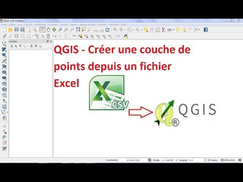 QGIS - Créer une couche de points depuis un fichier Excel