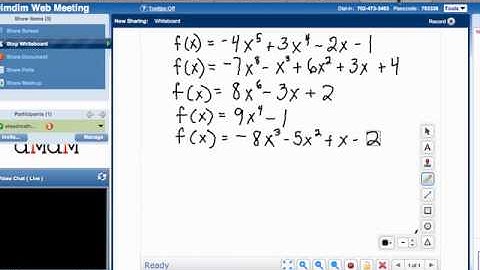 Inferring properties of a polynomial function from its graph