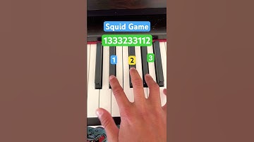 Squid Game Easy piano 🎹 Tutorial #piano #squidgame #shorts #easylearning #pianotutorial #beginner🤯