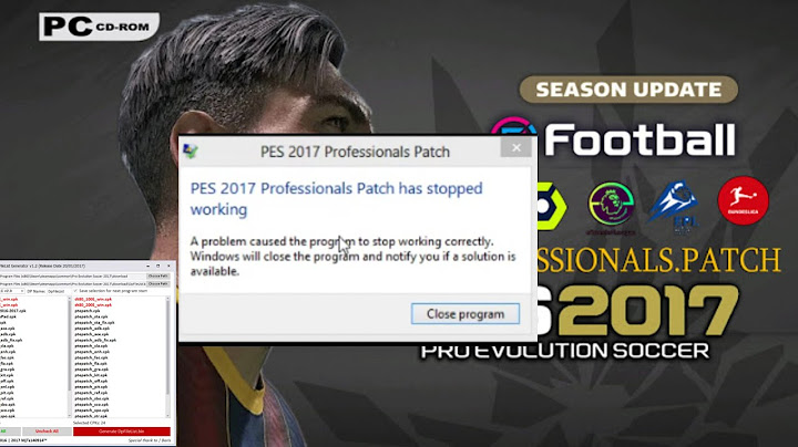 Lỗi pes 2023 has stopped working master league năm 2024