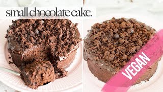 Small chocolate cake with ganache ♦ vegan, for two | recipe