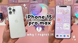 iPhone 15 Pro Max 💔 | why I REGRET it + camera test 😵