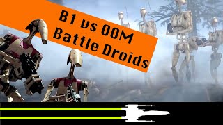 OOM Series Battle Droids vs B 1 Battle Droids | Star Wars Canon Lore