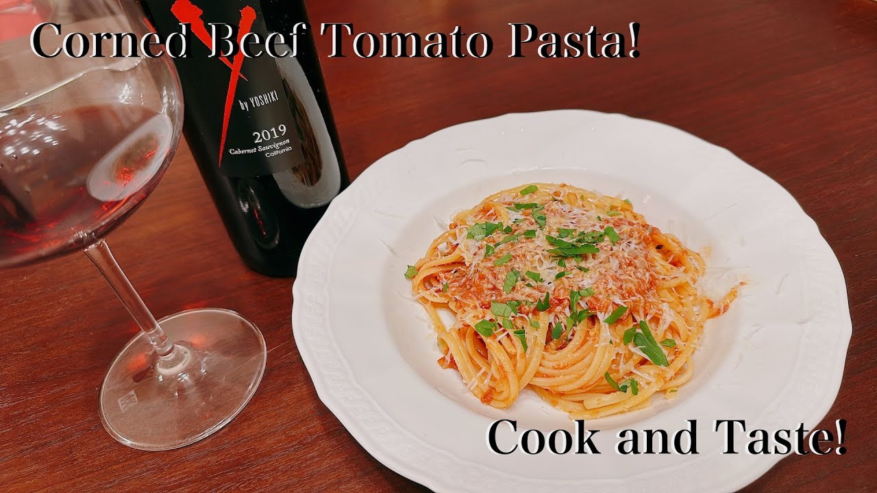 Corned Beef Tomato Pasta! No.513 #Recipe #Beef #Tomato #Pasta - YouTube