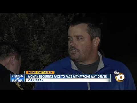 Woman recounts face-to-face with wrong-way driver