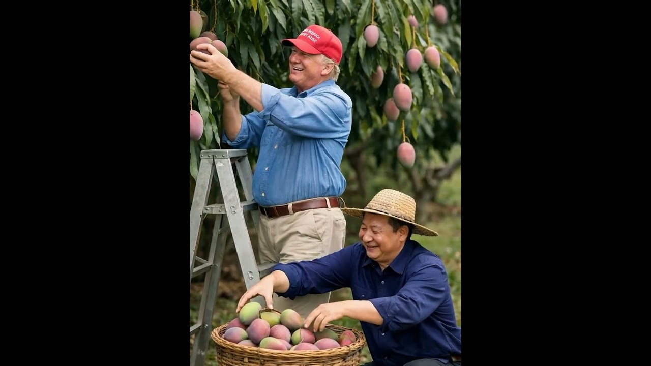 Forget Trade Wars, we want Mango Wars! Xi and Trump’s new business! 🥭🇺🇸🇨🇳😂