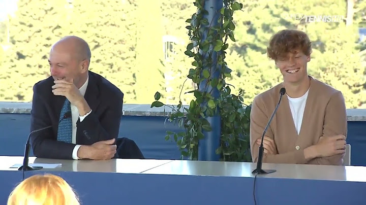 Jannik Sinner - La Conferenza Stampa a Roma dopo la vittoria degli Australian Open 2024