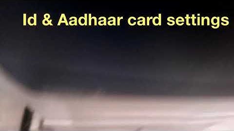 Id card and Aadhaar card settings in Xerox work centre 5855 - PMC