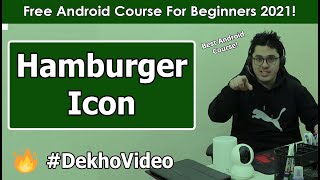 Creating a Navigation Drawer App with Hamburger Icon In Android | Android Tutorials in Hindi 8