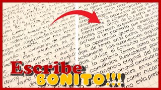 CÓMO ESCRIBIR BONITO ? | Mejora tu LETRA de molde FÁCIL y RÁPIDO ✍