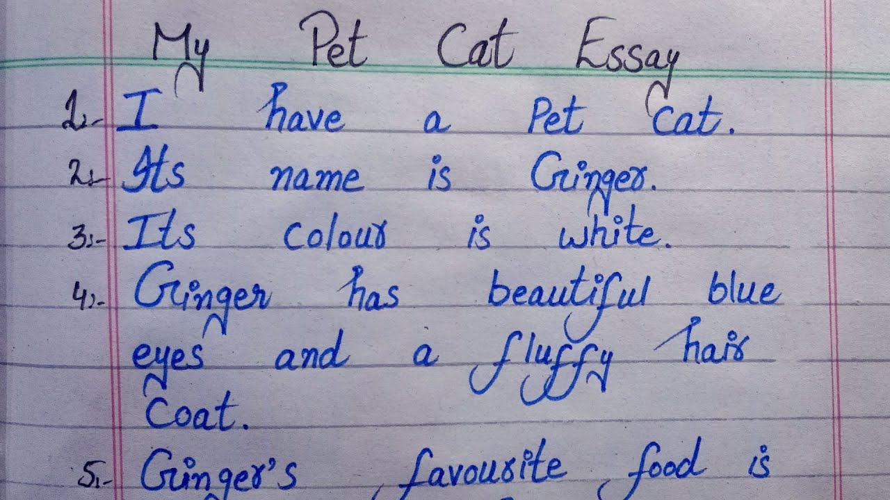 my pet cat essay in tamil